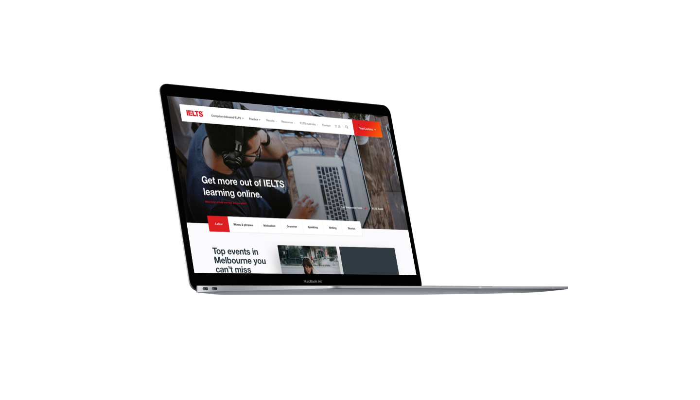 IELTS Website Design